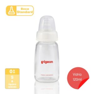 Mamadera Pigeon Flexible 120 ml Vidrio S 0m+