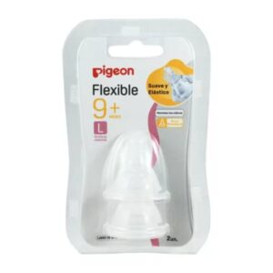 Tetina Flexible Pigeon L 9m+ (2 unids)