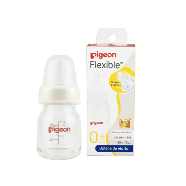 Mamadera Pigeon Flexible 50 ml Vidrio S 0m+