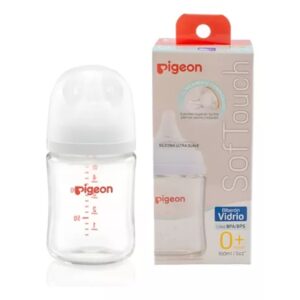 Mamadera Pigeon Soft Touch 160 ml Vidrio SS 0m+