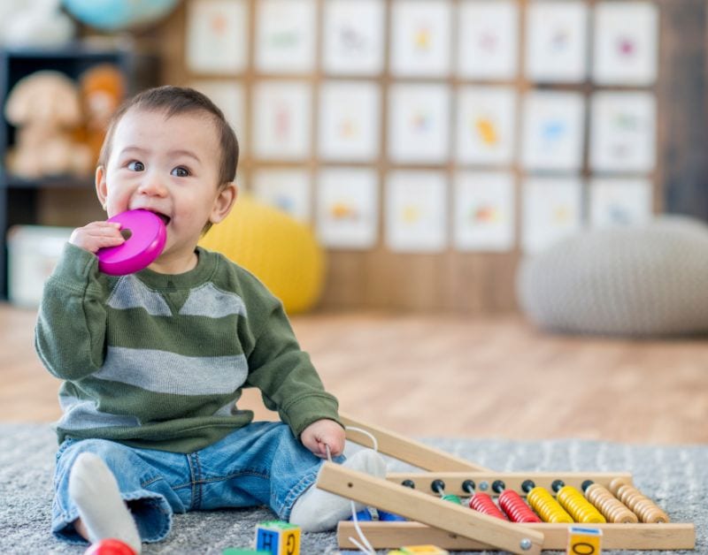 why do baby toys have tags