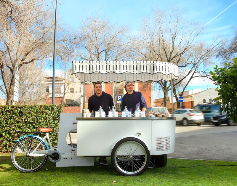 cart for baby at wedding