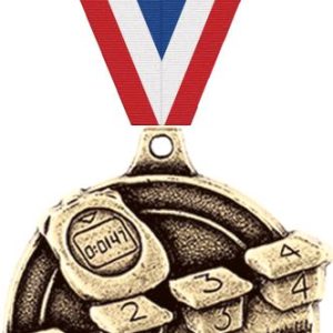 1 3/4" Swimming 3D Diecast Medals