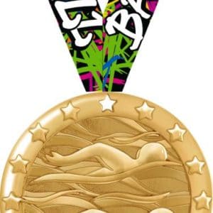 2" Swimming Blaze Medals