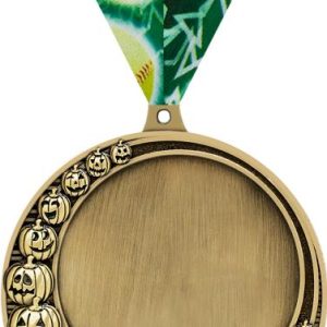 2 3/4" Crescent Halloween Insert Medal