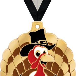 2" Thanksgiving Turkey Medal