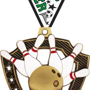 2 1/4" Bowling Shieldz Medal