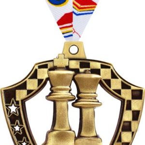 2 1/4" Chess Shieldz Medal