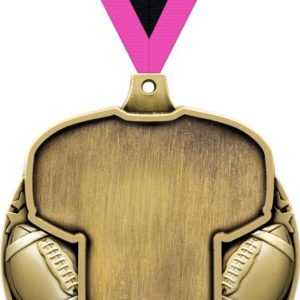 2 1/2" Football Jersey Insert Medal