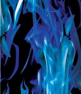 24" Round Blue Inferno Column