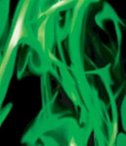 24" Round Green Inferno Column
