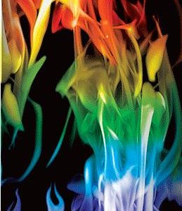 24" Round Rainbow Inferno Column