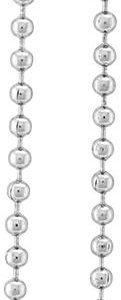 6" Silver Dog Tag Chain