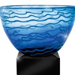 Tidal Art Crystal Bowl