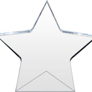 5 3/4" Clear Standing Star