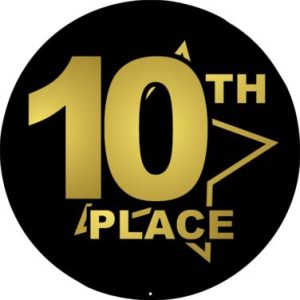 Black & Gold 10th Place