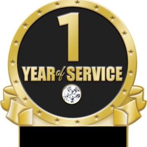 1 Year Of Service Engrave Pin
