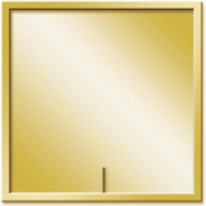.75" Gold Square Insert Pin