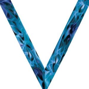 Blue Inferno Sateen Neck Ribbon