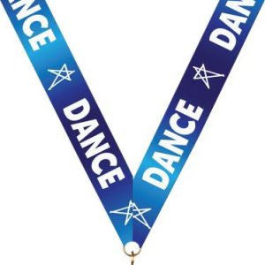 Dance Fantastic Blue Sateen Neck Ribbon