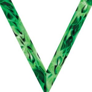 Green Inferno Sateen Neck Ribbon