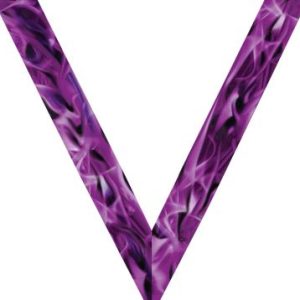 Purple Inferno Sateen Neck Ribbon