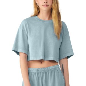 BELLA+CANVAS® Women's Heavyweight Garment-Dyed Cropped Tee BC6882GD