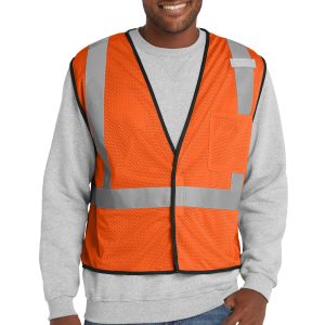 CornerStone ® ANSI 107 Class 2 Economy Mesh One-Pocket Vest. CSV100