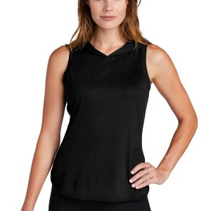 Sport-Tek ® Women's PosiCharge ® Tri-Blend Wicking Draft Hoodie Tank. LST410