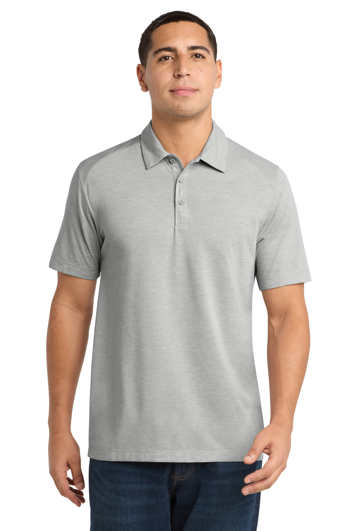 ST405 lightgreyheather model front
