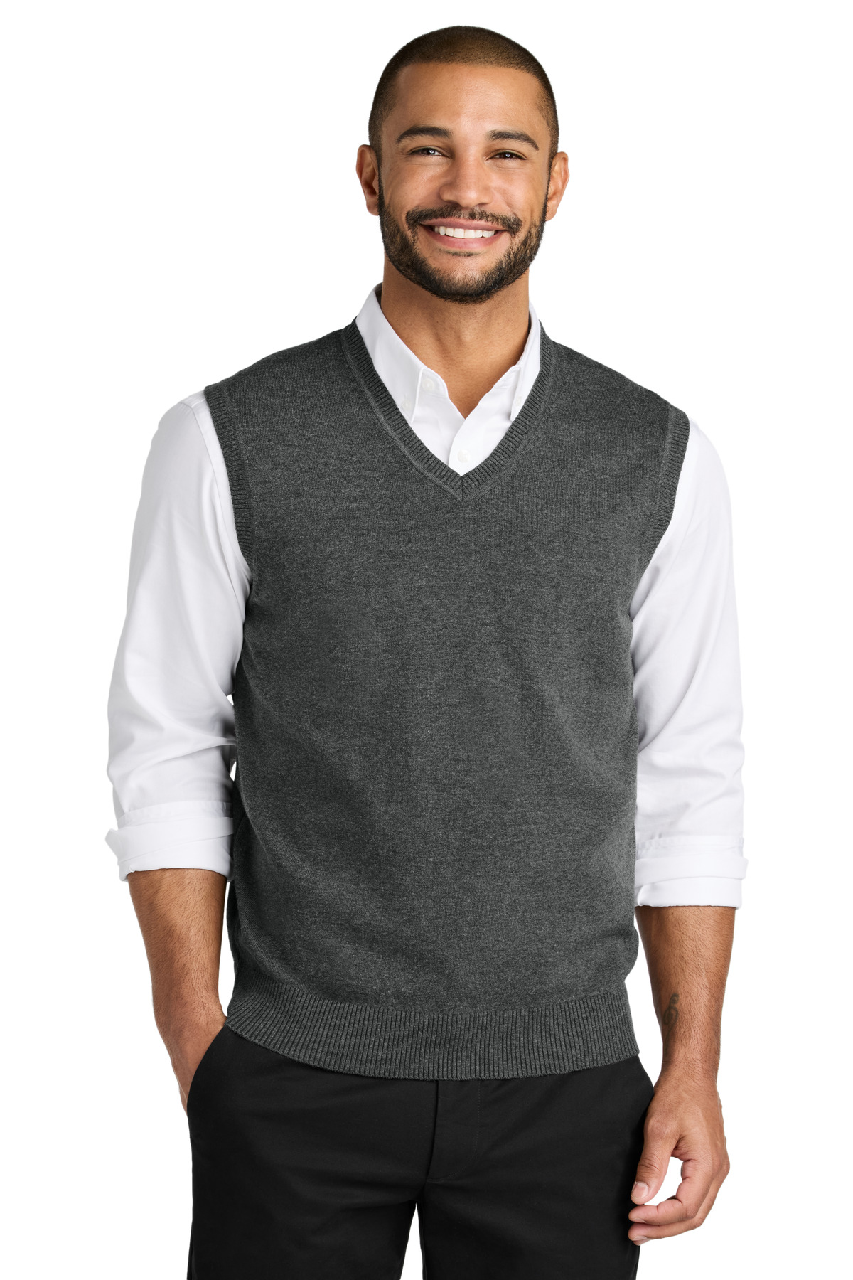 SW2860 charcoalheather model front