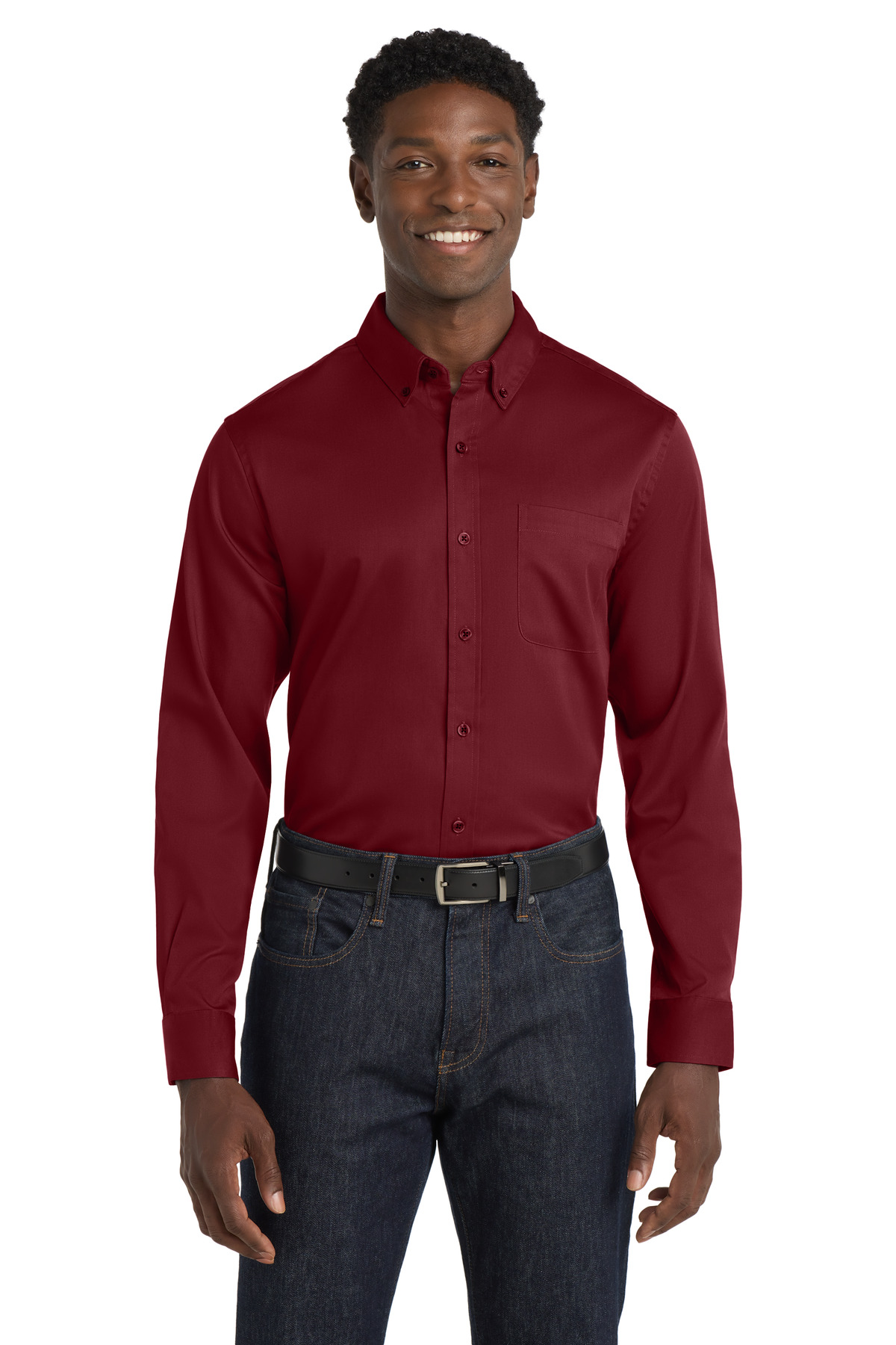 W808 burgundy model front