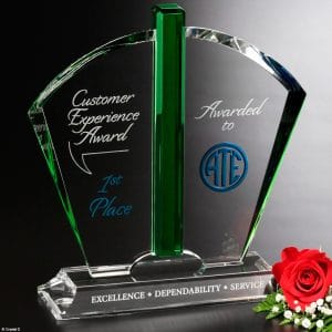 27in Four Post Midnight Blue Trophy