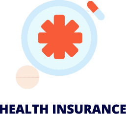 Health symbol indicating comprehensive health insurance starting after 90 days for HVAC technicians.