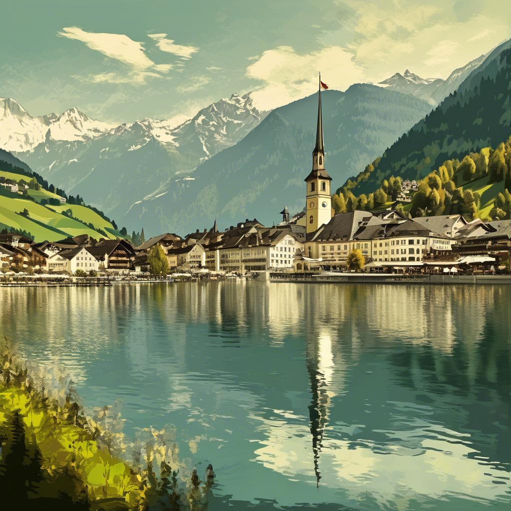 Το υπέροχο τοπίο του Zell am See στο Salzkammergut