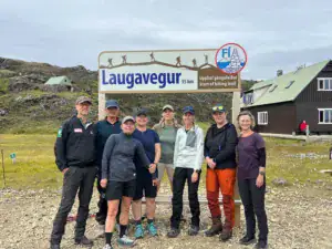 Opdag Verden gruppe klar til start på Laugavegur stien