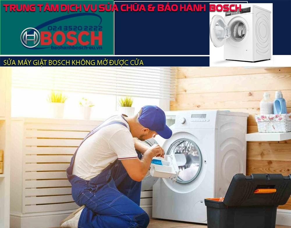 Máy giặt Bosch không mở được cửa