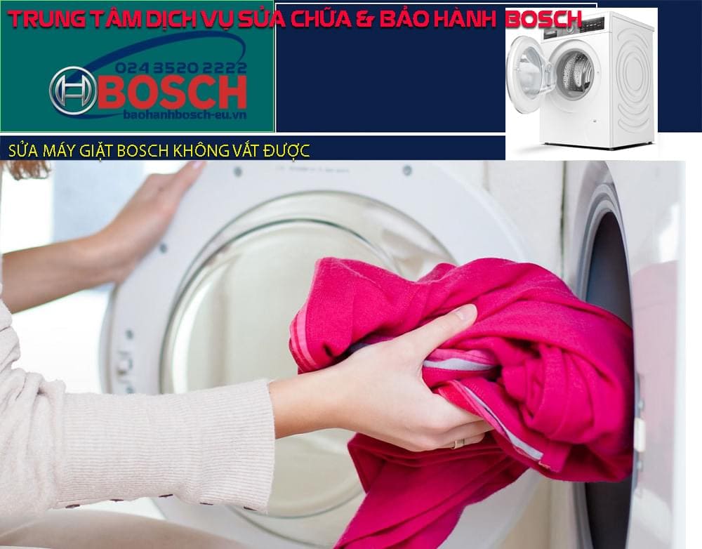 Máy giặt Bosch không vắt