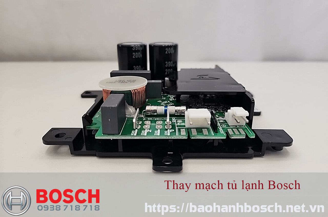 Relay circuit for Bosch refrigerator cooling system with Bosch warranty service.