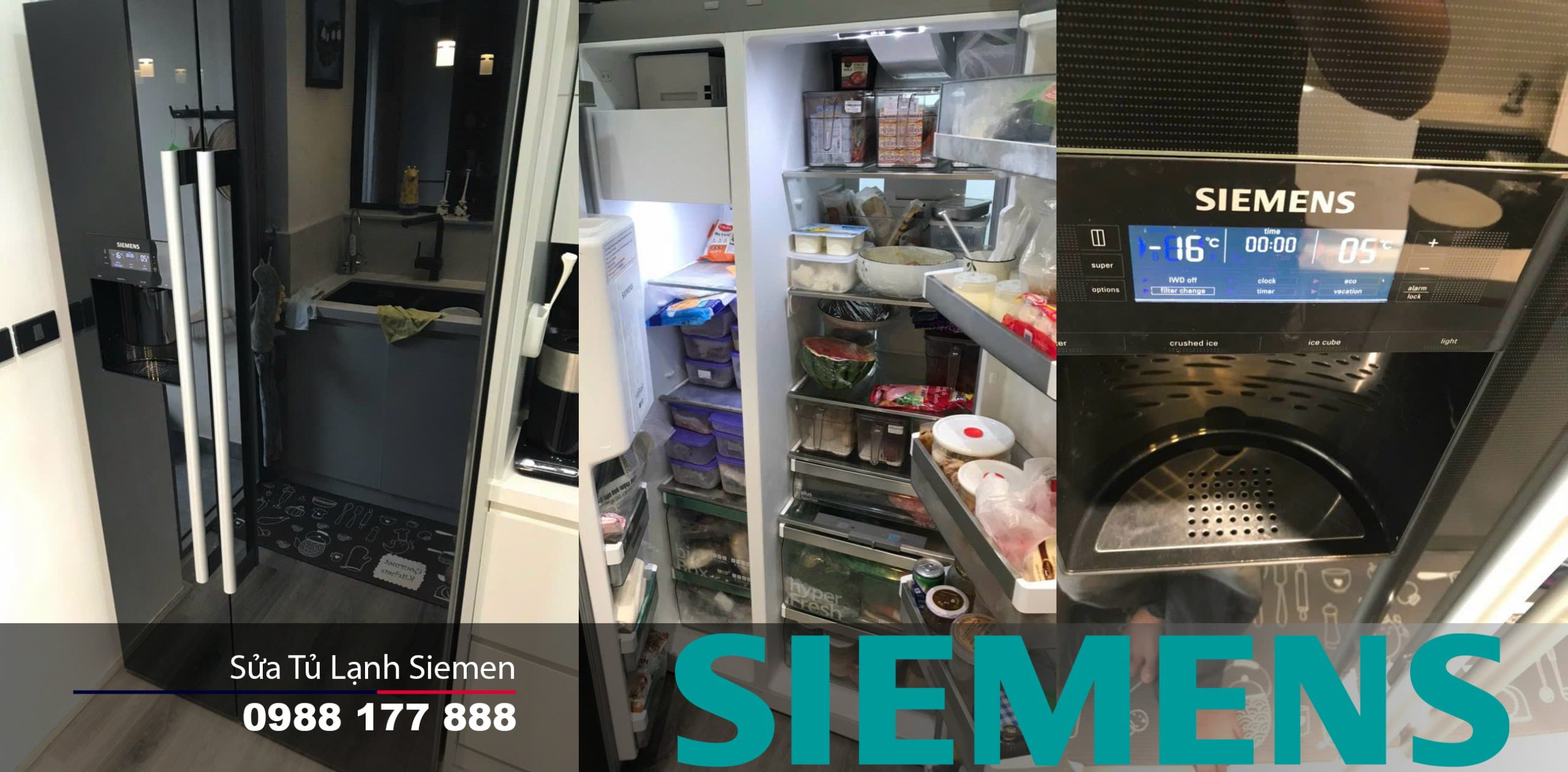 Bảo hành và sửa chữa tủ lạnh Siemens chính hãng, uy tín tại Việt Nam an toàn, nhanh chóng. Dịch vụ chuyên nghiệp, đảm bảo linh kiện chính hãng và bảo trì định kỳ. Liên hệ 0988 177 888.