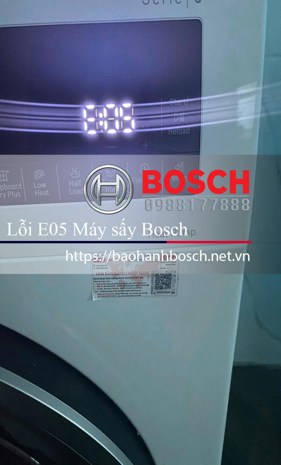 Máy giặt Bosch lỗi E05 - Hướng dẫn sửa chữa và bảo hành chính hãng Bosch tại Việt Nam. Địa chỉ tin cậy cung cấp dịch vụ bảo dưỡng máy giặt Bosch với chuyên nghiệp và uy tín.
