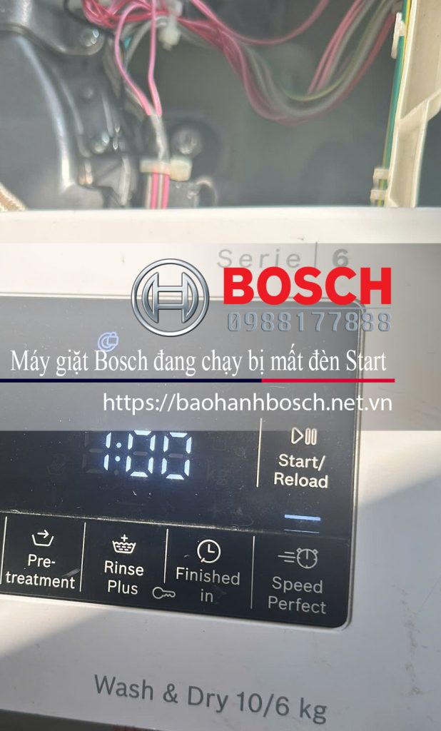 Bảo hành Bosch máy giặt mất đèn Start, dịch vụ bảo trì, sửa chữa chính hãng Bosch tại Việt Nam.