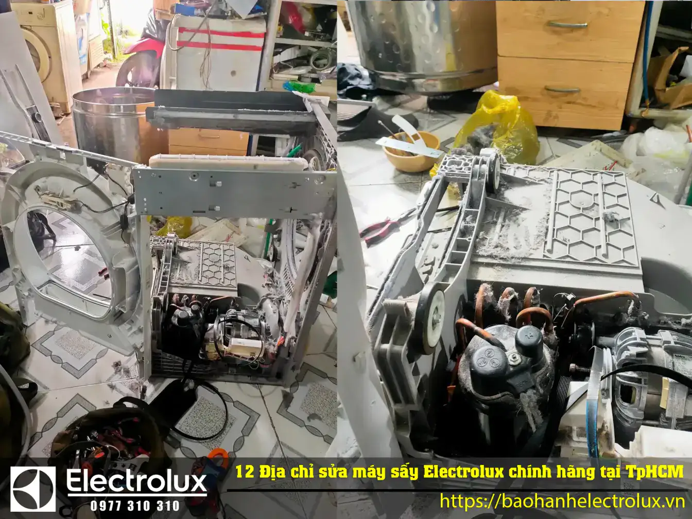 12 Địa chỉ sửa máy sấy Electrolux chính hãng tại TpHCM