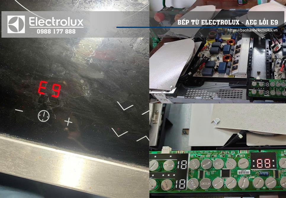 Cách sửa lỗi E9 bếp từ Electrolux