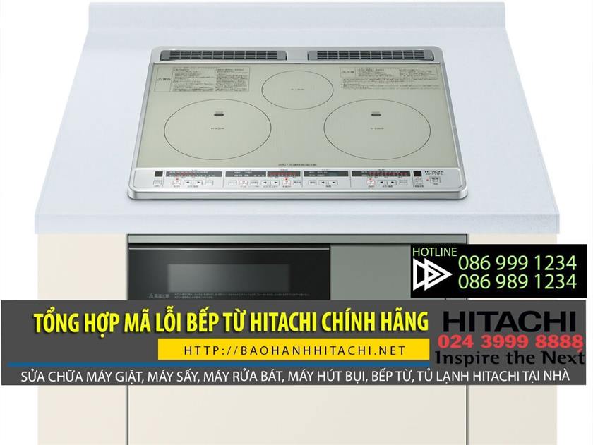 Hình ảnh bếp từ Hitachi chính hãng với phím điều khiển và bảng điều khiển rõ nét, dịch vụ bảo hành Hitachi tại nhà, số điện thoại liên hệ hỗ trợ kỹ thuật nhanh chóng, phù hợp với nội dung trang web bảo hành Hitachi.