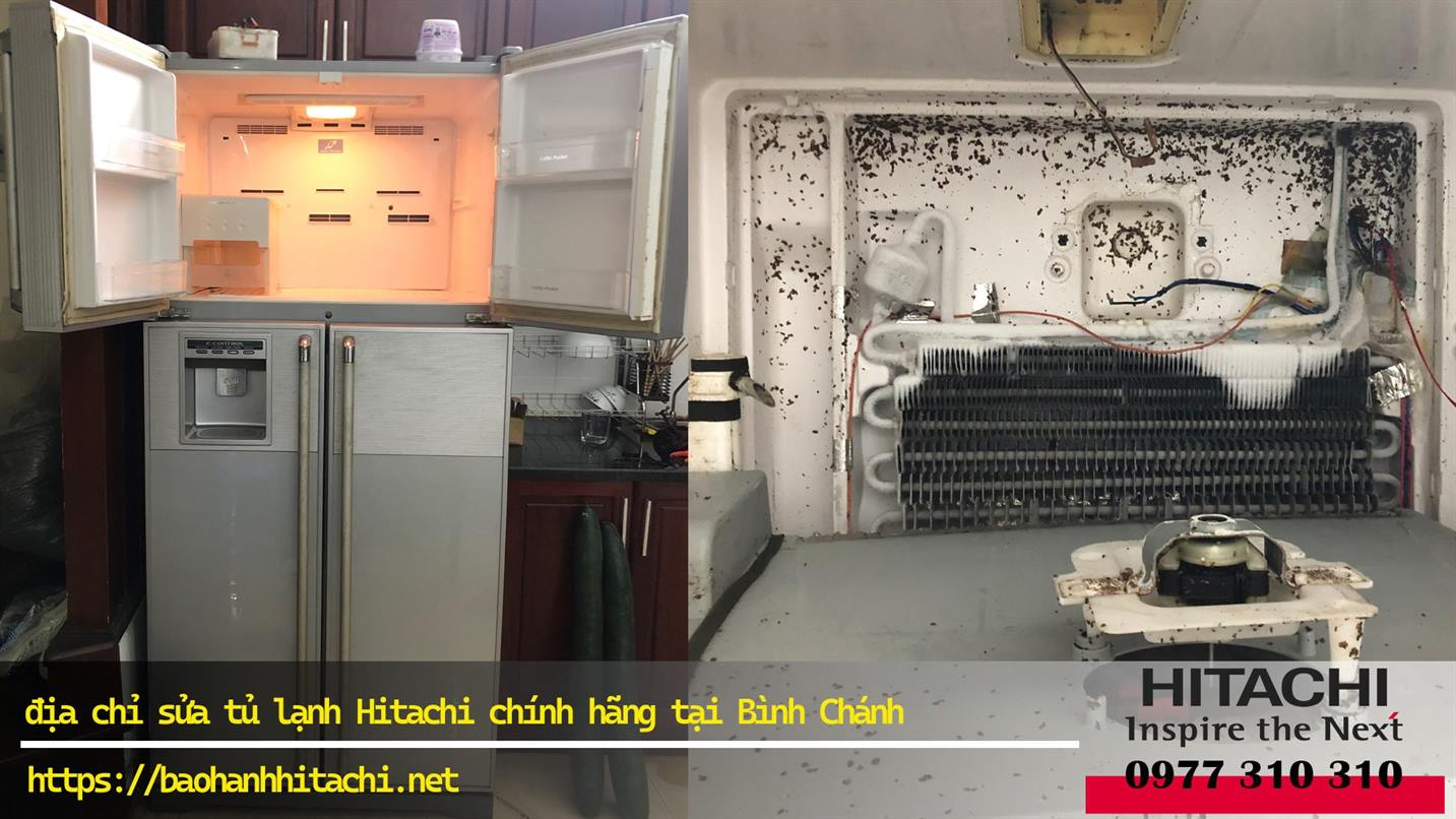 Lốc điều hòa Hitachi đang sửa chữa, linh kiện máy lạnh bị hư hỏng, bảo trì, bảo hành chính hãng tại Bình Chánh. Dịch vụ kỹ thuật Hitachi uy tín, nhanh chóng, liên hệ 0988 177 888 / 024 3999 8888.