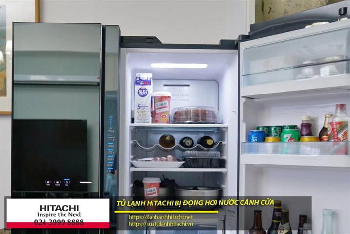 Làm mát tủ lạnh Hitachi bị đóng băng nước cạnh cửa, dịch vụ bảo hành và sửa chữa tủ lạnh Hitachi tại Hà Nội, liên hệ 0988 177 888 / 024 3999 8888 để được hỗ trợ nhanh chóng.