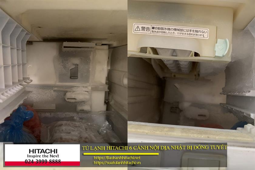 Lạnh chết do đóng tuyết nội địa máy điều hòa Hitachi, dịch vụ bảo hành Hitachi chuyên nghiệp tại TPHCM, số hotline 0988 177 888 / 024 3999 8888.