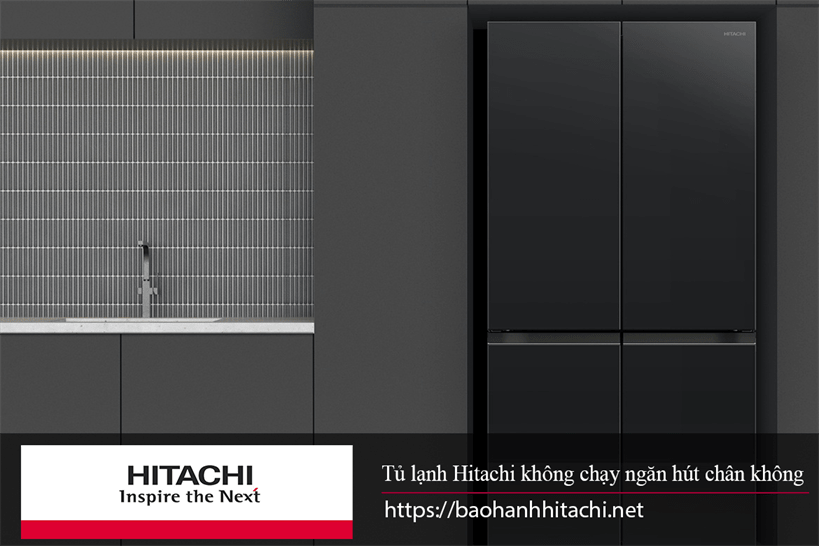 Cánh tủ lạnh Hitachi cao cấp, tiết kiệm điện, thiết kế sang trọng và hiện đại phù hợp mọi không gian bếp.