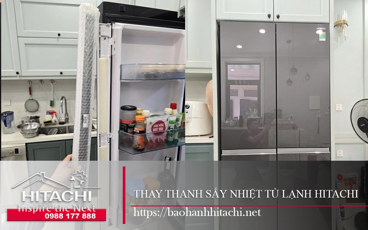 Bình tủ lạnh Hitachi với chức năng sấy nhiệt, thay thế khả năng làm mát, phù hợp cho việc bảo dưỡng và sửa chữa tủ lạnh Hitachi tại nhà.